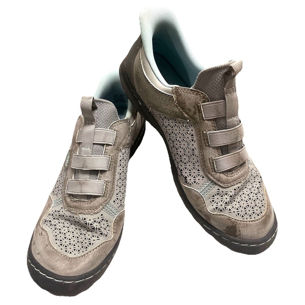 JBU Size 8M Women’s Tova Touchless Slip-on Light Gray Teal Breathable